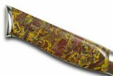 Serrated Knife with Fruit Jasper Stone Inlays #370843-3